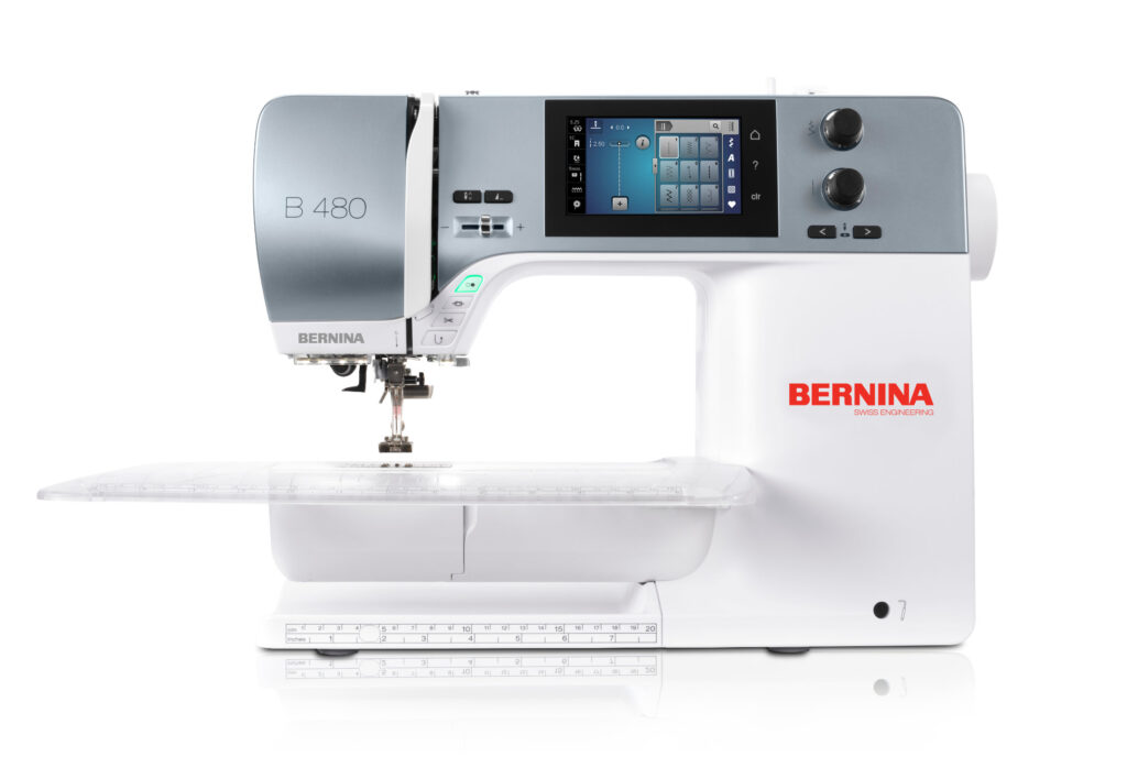 Bernina B480 sewing machine on workbench