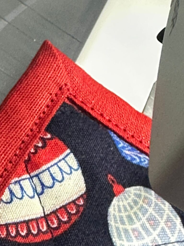 Quilted placemat with binding class